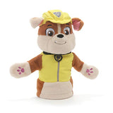 GUND Paw Patrol Rubble Hand Puppet Plush Stuffed Animal Dog, Yellow, 11"