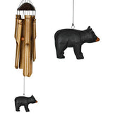 Woodstock Chimes CBASS The Original Guaranteed Musically Tuned Chime Asli Arts Collection, Medium, Half Coconut Bamboo - Bass