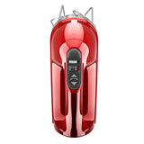 KitchenAid KHM926CA 9-Speed Digital Hand Mixer with Turbo Beater II Accessories and Pro Whisk - Candy Apple Red