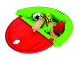 BRIO World - 33711 My First Take Along Set | 7 Piece Train Toy with Accessories and Wooden Tracks for Kids Ages 18 Months and Up