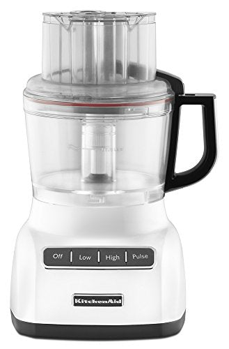 KitchenAid KFP0922WH 9-Cup Food Processor with Exact Slice System - White