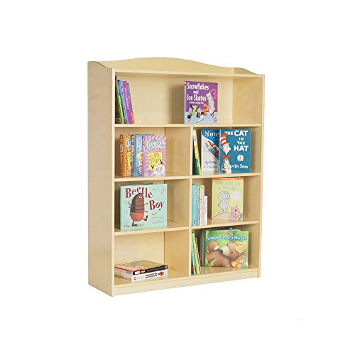 Guidecraft 5-Shelf Bookshelf: Storage Book Rack for Kids' Playroom, School Supply Furniture for Classrooms and Home