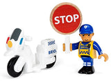 Brio World - 33861 Police Motorcyclist | 3 Piece Toy for Kids Ages 3 and Up
