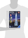 Ravensburger Chrysler Building Night Edition 216 Piece 3D Jigsaw Puzzle for Kids and Adults - Easy Click Technology Means Pieces Fit Together Perfectly