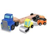 Melissa & Doug Wooden Low Loader & 1 Scratch Art Mini-Pad Bundle (04550)