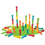 PlayMonster Lauri Deluxe Tall-Stackers - Pegs & Pegboard Set, Multi, Model: 2446