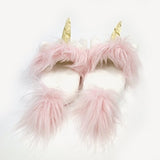 GUND Unicorn Stuffed Animal Plush Slippers, White, One Size