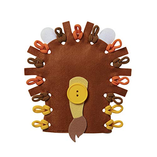 Melissa & Doug Loop It! Safari Puppets Beginner Craft Kit  Lion and Monkey Felt Hand Puppets, 40 Loops