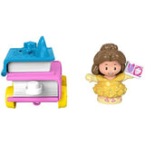 Bundle of 2 |Fisher-Price Little People Disney Princess Parade Floats (Belle & Chip's + Moana's Float Multi)