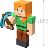 Minecraft Alex 3.25" scale Video Game Authentic Action Figure with Accessory and Craft-a-block