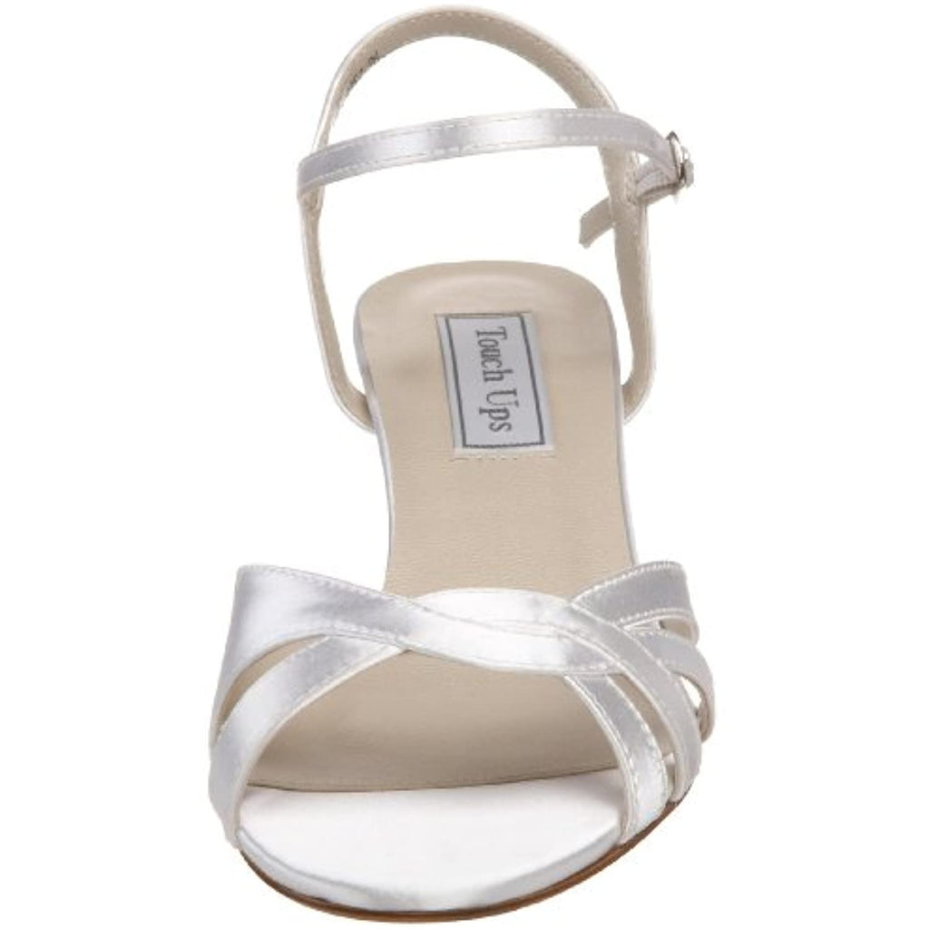 Touch Ups Women's Margie Ankle Wrap Sandal,White,12 W US