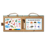 Melissa & Doug Natural Play: Play, Draw, Create Reusable Drawing & Magnet Kit  Ocean (42 Magnets, 5 Dry-Erase Markers)
