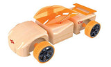 Automoblox Collectible Wood Toy Cars and Trucks—Mini C12 Cipher Sportscar (Compatible with other Mini and Micro Series Vehicles), 4.75" x 1.75", Orange, Model:55109
