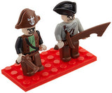 Bundle of 2 |Brictek Mini-Figurines (2 pcs Police/Prisoner & 2 pcs Pirate Sets)