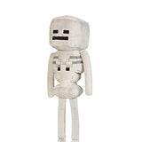 JINX Minecraft Skeleton Plush Stuffed Toy, White, 12" Tall