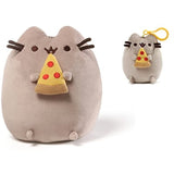 Pusheen GUND Plush Pizza Bundle with Pizza Backpack Clip