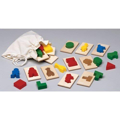 Guidecraft 3D Feel & Find Icons, Shape and Tile Matching Toy for Kids, Learning & Educational Toys