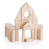 Guidecraft Classroom Unit Blocks 86 pcs - Solid Wood Building Block Set, Kids Learning, and Educational Toy