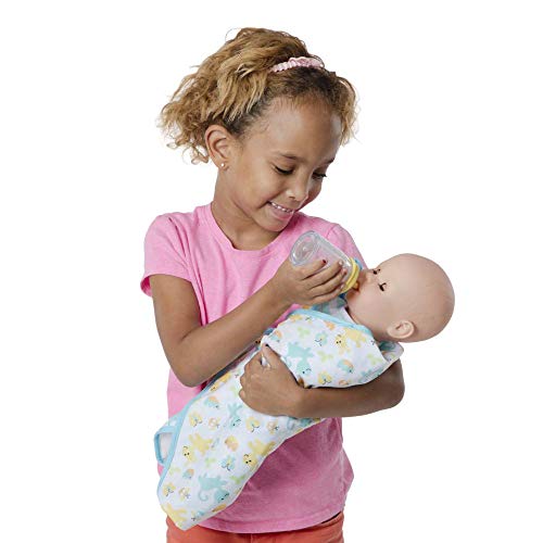 Melissa & Doug Mine to Love Deluxe Baby Care Play Set (48 Pieces  Doll + Accessories to Feed, Bathe, Change, and Cuddle, Great Gift for Girls and Boys - Best for 3, 4, 5, and 6 Year Olds), Multi