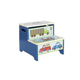Guidecraft Hand-painted Moving All Around Step-Up, Themed Child's Step Stool with Storage