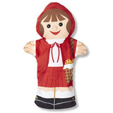 Melissa & Doug Fairy Tale Friends Hand Puppets (Set of 4) - Little Red Riding Hood, Wolf, Grandmother, and Woodsman and Zoo Friends Hand Puppets (Set of 4) - Elephant, Giraffe, Tiger, and Monkey