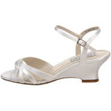 Touch Ups Women's Margie Ankle Wrap Sandal,White,6 W US