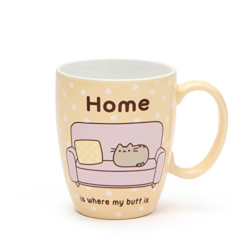 Pusheen by Our Name is Mud Pusheen at Home Stoneware Coffee Mug, 12 oz.