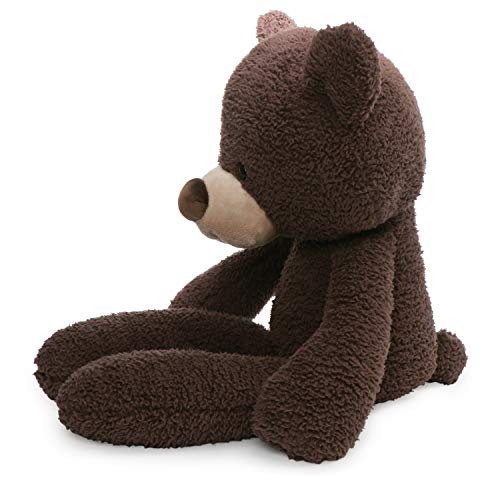 GUND Fuzzy Teddy Bear Stuffed Animal Plush, Chocolate Brown, 24"