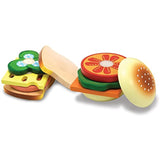 Melissa & Doug Sandwich Making Set and Food Cutting Set - Wooden