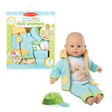 Melissa & Doug Mix and Match Playtime Doll Clothes
