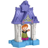 Fisher-Price Little People – Disney Frozen Anna in Arendelle Portable playset with Figure for Toddlers and Preschool Kids Ages 1 ½ to 5 Years