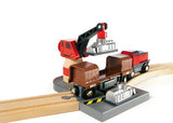 BRIO World - 33061 Cargo Harbor Set | 16 Piece Toy Train with Accessories and Wooden Tracks for Kids Ages 3 and Up