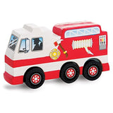 Melissa & Doug Rescue Vehicles Set Decorate-Your-Own Kit & 1 Scratch Art Mini-Pad Bundle (09528)