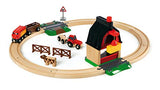 BRIO 33719 Farm Railway Set | Toy Train Set for Kids Age 3 and Up,Green