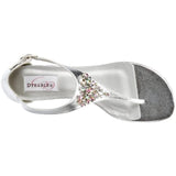 Dyeables Women's Cleo Sandal,Silver Metallic,5.5 B US
