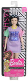 Barbie Fashionistas Doll with Long Brunette Hair Wearing “Unicorn Believer” Dress and Accessories, for 3 to 8 Year Olds