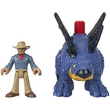 Imaginext Jurassic World Dominion Stegosaurus Dinosaur & Dr. Alan Grant, 3-Piece Poseable Figure
