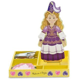 Melissa & Doug Princess Elise - Magnetic Dress Up Wooden Doll & Stand + Free Scratch Art Mini-Pad Bundle [35538]