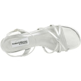 Dyeables Women's Palace Flat Sandal,Silver,4 M