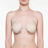 NuBra Super Padded Strapless Silicone Adhesive Bra + Cleanser Authentic Bragel (Tan, AA)