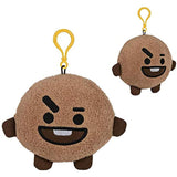 GUND LINE Friends BT21 SHOOKY Backpack Clip Plush, 4"