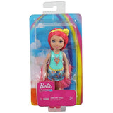 Barbie Dreamtopia Chelsea Sprite Doll, 7-inch, with Pink Hair Wearing Fashion and Accessories, Multi (GJJ97)