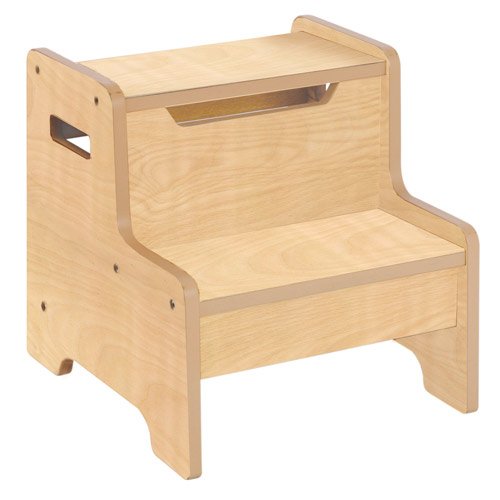Guidecraft Expressions Step Stool - Step Up, Kid's Furniture, Natural