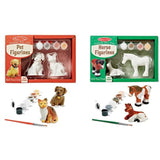 Pet Figurines and Horse Figurines Paiting Decorate Your Own 2 Items Bundle