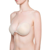 NuBra Feather Lite Adhesive Bra F700 and Cleanser N112, Nude/Fair, Cup D