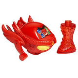 Little Kids PJ Masks Owlets Glider Bubble Blower Vehicle, Includes 4Oz of Bubbles Toy, Red