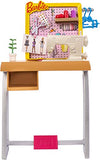 Barbie Fashion Design Studio Playset with Sewing Machine Station, Dress Form and Themed Toys, for 3 to 7 Year Olds