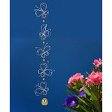 Woodstock Chimes GCB5 The Original Guaranteed Musically Tuned Chime Garden Cascade Rose Gold Quintet, Butterflies