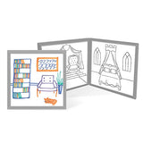 Melissa & Doug Magnetivity Magnetic Tiles Building Play Set – Draw & Build Castle (15 Pieces, 8 Panels, 4 Dry-Erase Markers)