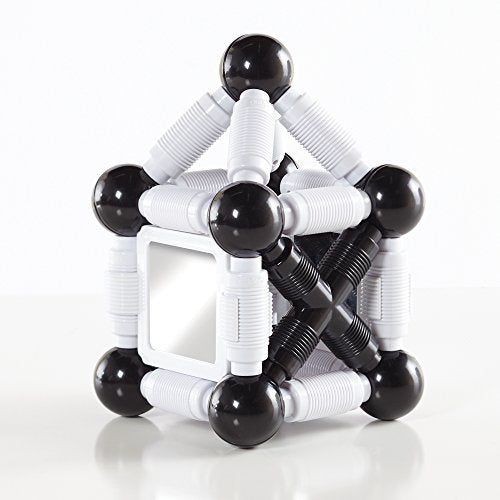 Better Builders Reflections 29 - Piece Magnetic Mirrors, Ball and Rod Construction Set, STEM Educational Building Toy
